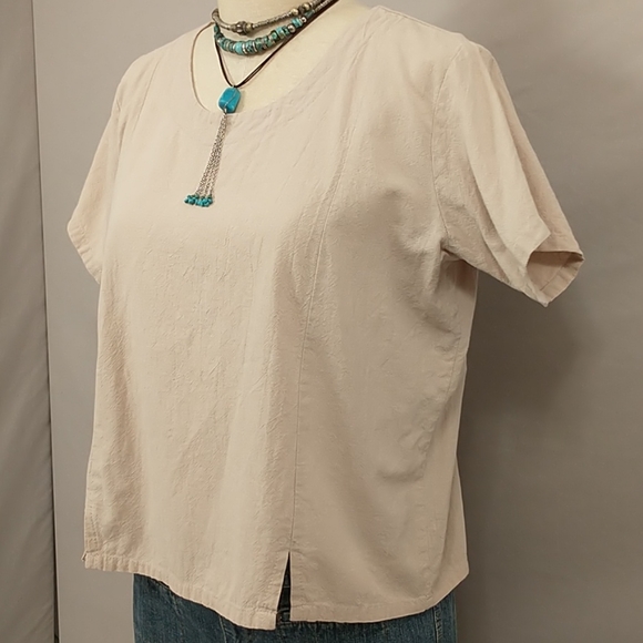 USA B'Gauze Cotton Top Natural Neutral Unstructure - Picture 2 of 8